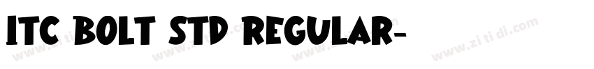 ITC Bolt Std Regular字体转换